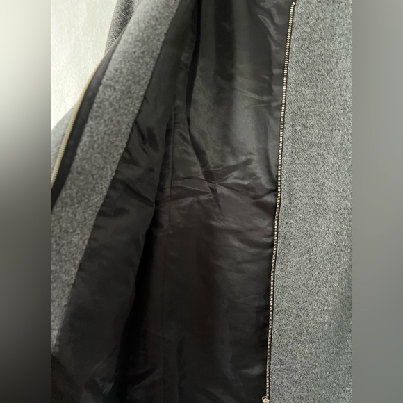 H&M Size 6 Gray with White Speckle Zipper Jacket with Bell Sleeves - Picture 6 of 8